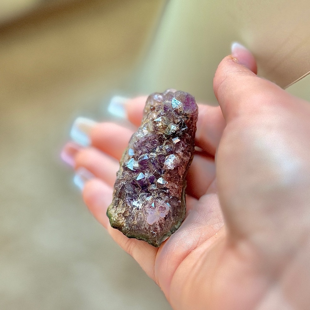 A Grade Amethyst raw crystal chunk
